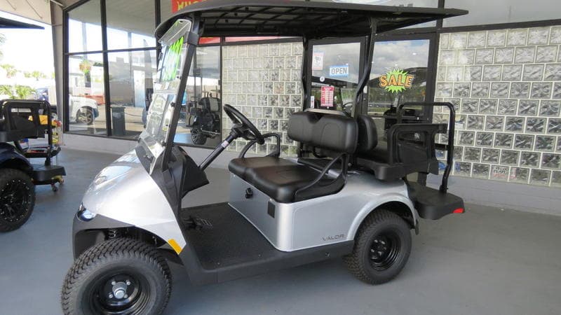 2024 E-Z-GO Valor EX1 Gas PTV — Platinum Finish — Independent Suspension — Unlimited Range Sale