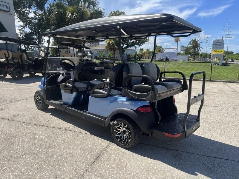 2025 Club Car Onward 6-Passenger Gas PTV — Metallic Ice Blue — Unlimited Family Range — additional view