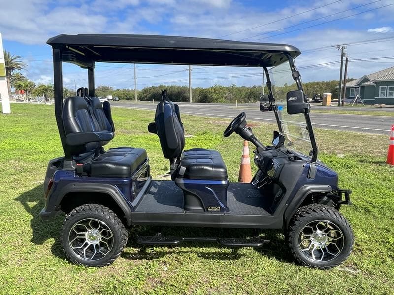2025 Evolution D5 Maverick 4 Mediterranean Blue — Forward-Facing Cart — additional view