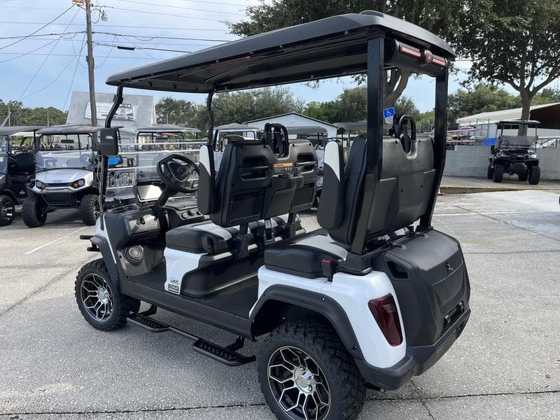 2025 Evolution D5 Maverick 4 Sky Blue — 4-Seater Forward-Facing Golf Cart — additional view