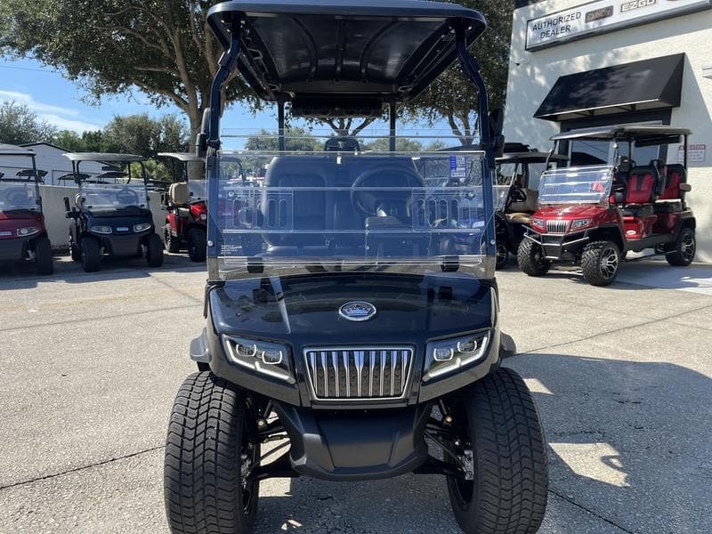2025 Evolution D5 Ranger 4 Black Sapphire — Forward-Facing 4-Seater Cart