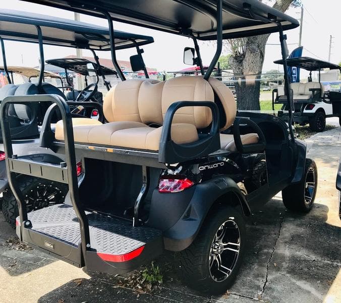 2026 Club Car Onward Lifted 4-Passenger Gas Golf Cart — Metallic Tuxedo Black — Off-Road Ready — additional view