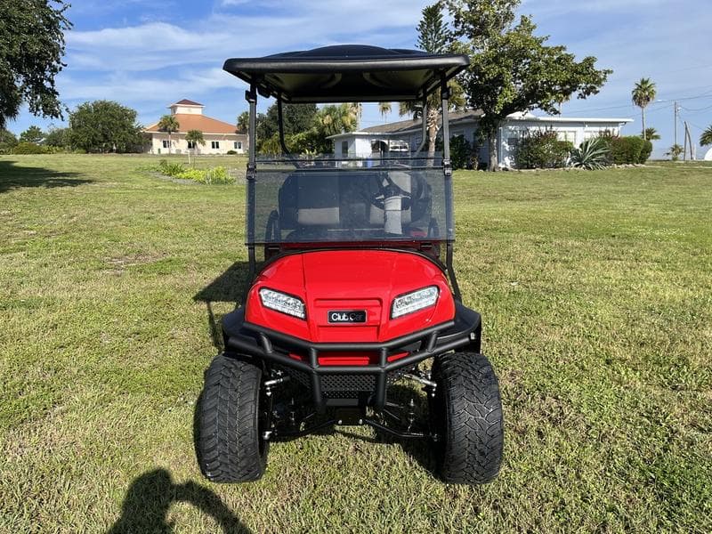 2026 Club Car Onward Lifted 4-Passenger Gas Golf Cart — Rally Red — All-Day Range & Power — additional view