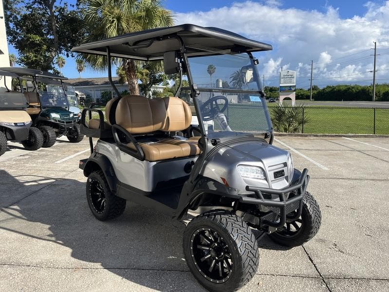 2026 Club Car Onward Lifted 4-Passenger Gas PTV — Metallic Midnight Silver — Rugged Luxury — additional view