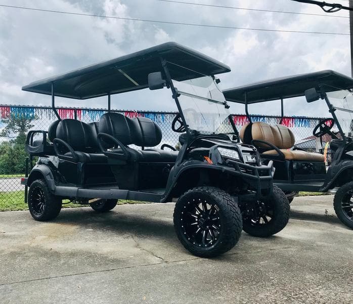 2026 Club Car Onward Lifted 6-Passenger Gas PTV — Metallic Tuxedo Black — Ultimate Family Cruiser — additional view