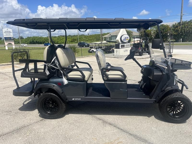 2026 STAR EV J-Model 4+2 LSV — Lifted 6-Passenger Lithium — White — Premium Family Shuttle Sale